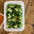 みるく茶's cooksnap of when they made 大葉香る♪♪オクラときゅうりのサラダ.