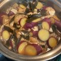 クック5UCPX5☆'s cooksnap of when they made ✽さつまいもと油揚げの煮物✽.