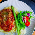 ❤️かわだん❤️'s cooksnap of when they made アスパラをスっと添えてみる✨.