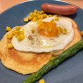 くまさんキッチン★'s cooksnap of when they made ごめんなさいHMよりおいしい！パンケーキ.