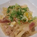 チョコママ★'s cooksnap of when they made 優しいお味の~大根ベーコン煮の卵とじ~.