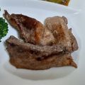 ポニーリボン's cooksnap of when they made 鮪のあら・黒胡椒にんにくステーキ.