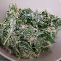 クック3DKF9U☆'s cooksnap of when they made 5分簡単！水菜のゴママヨネーズ和え.