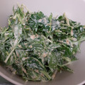 クック3DKF9U☆'s cooksnap of when they made 5分簡単！水菜のゴママヨネーズ和え.
