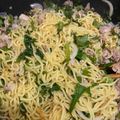 Riochin's cooksnap of when they made 豚バラで旨味UP！大葉たっぷり塩焼きそば.
