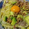 純子50Plus's cooksnap of when they made 簡単・アボカド納豆のペペロンチーノパスタ.