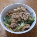 ポニーリボン's cooksnap of when they made 豚バラとネギの甘辛丼.