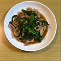 みるくもこ☆'s cooksnap of when they made 豚肉のにらと生姜炒め.