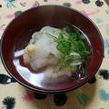 ﾁｲﾁｬﾝﾏﾏ's cooksnap of when they made 揚げ餅のお吸い物.