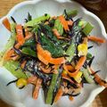 ポメちょん's cooksnap of when they made 小松菜とひじきのやみつきごまサラダ.
