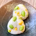悠LOVE航's cooksnap of when they made ごま油香る🟢🌽枝豆とコーンの贅沢おにぎり.