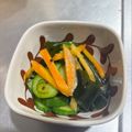 ☆ゆき☆★'s cooksnap of when they made きゅうりとわかめの酢のもの豊明市学校給食.