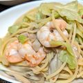 kingyo's cooksnap of when they made 生ハムと舞茸とキャベツのパスタ.
