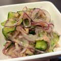 こまこま子's cooksnap of when they made 紫玉ねぎとツナきゅうりの酢の物.