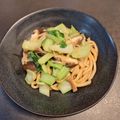 ほか弁ママ's cooksnap of when they made チンゲン菜のオイスター醤油焼きうどん♪.