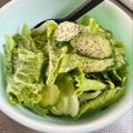azbjbn's cooksnap of when they made レタスときゅうりのわさびドレッシング.