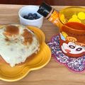 まこさんど's cooksnap of when they made 市販ベーグルでボルケーノ風.