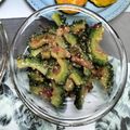 yoshiyurip's cooksnap of when they made 簡単☆毎日食べられる、ゴーヤの梅ゴマ和え.