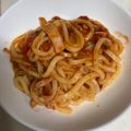 ひじき615's cooksnap of when they made トマト缶でトマトうどん！.
