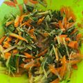 kanayaaaan's cooksnap of when they made 水菜と人参の彩り♡味噌ごま和え.