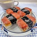 在宅勤務のおじさん's cooksnap of when they made SPAM おむすび.