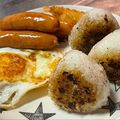 ★なみ☆'s cooksnap of when they made フライパンで焼きおにぎり♪みそ味と醤油味.