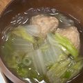 ss's cooksnap of when they made 鶏つくねと白菜の春雨スープ.