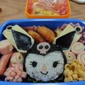 ヒエトマ's cooksnap of when they made マイメロディ☆クロミちゃんのキャラ弁.