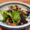 Mo0nica's cooksnap of when they made お肉なし★ナスとピーマンの味噌炒め.