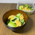 くぅ〜のすけ's cooksnap of when they made スピード副菜！チンゲン菜と卵の生姜炒め.
