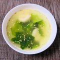 まーちゃろう's cooksnap of when they made チンゲン菜の中華スープ.