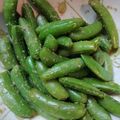クックVJVT8E☆'s cooksnap of when they made レンジでパパッと！絹さやのごまあえ.