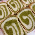 たにたーに's cooksnap of when they made 抹茶のグルグルうずまき食パン.