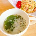 プー♡'s cooksnap of when they made ランチにお湯を注ぐだけ！わかめスープ.