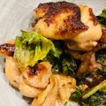 ariyuch's cooksnap of when they made ご飯に合う!鶏もも肉とレタスの甘辛炒め☆.