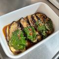 azbjbn's cooksnap of when they made 作り置きに！やみつき大葉ナス.