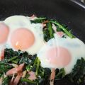 ゆるмαмα's cooksnap of when they made ほうれん草の巣ごもり風目玉焼き✨.