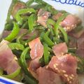 T's cooksnap of when they made ピーマンとベーコンの塩炒め.