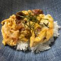 R's cooksnap of when they made 湯煎でできる☆焼鳥缶で親子丼.