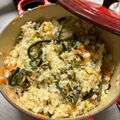 クック6E09JB☆'s cooksnap of when they made ルクルーゼで簡単炊き込みご飯.