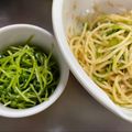 ふちこダイエット中！'s cooksnap of when they made レンジで豆苗ナムル☆お弁当やおつまみに♪.