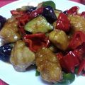 ☆☆あっきん☆☆'s cooksnap of when they made ＼旨いおかず／鶏もも肉と夏野菜の甘辛炒め.