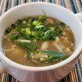 あーこ姐's cooksnap of when they made おくらの味噌汁トロトロ！家にあるもので.