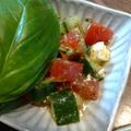 ばたみそーぱん☆'s cooksnap of when they made モッツァレラ＆トマトきゅうりのカプレーゼ.