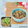 Newチヨコっと♪'s cooksnap of when they made レシピ本掲載★きゅうりと豚ひき肉のそぼろ.