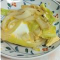 umemodoki's cooksnap of when they made キャベツの卵とじ.