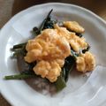 みこひろママ's cooksnap of when they made ふんわり卵をのせた♪シンプル空芯菜炒め.