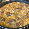 さらあらいぐま's cooksnap of when they made 冷凍唐揚げの親子丼♪簡単時短♪.