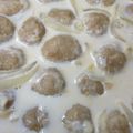 クック6HQII1☆'s cooksnap of when they made ミートボールの和風クリーム煮.
