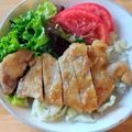ケコハル's cooksnap of when they made 簡単！豚ロース厚切りの甘酢トンテキ.